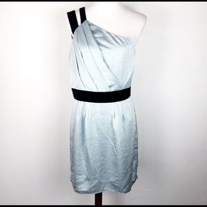 BCBGeneration size 12 Blue Satin Dress Black